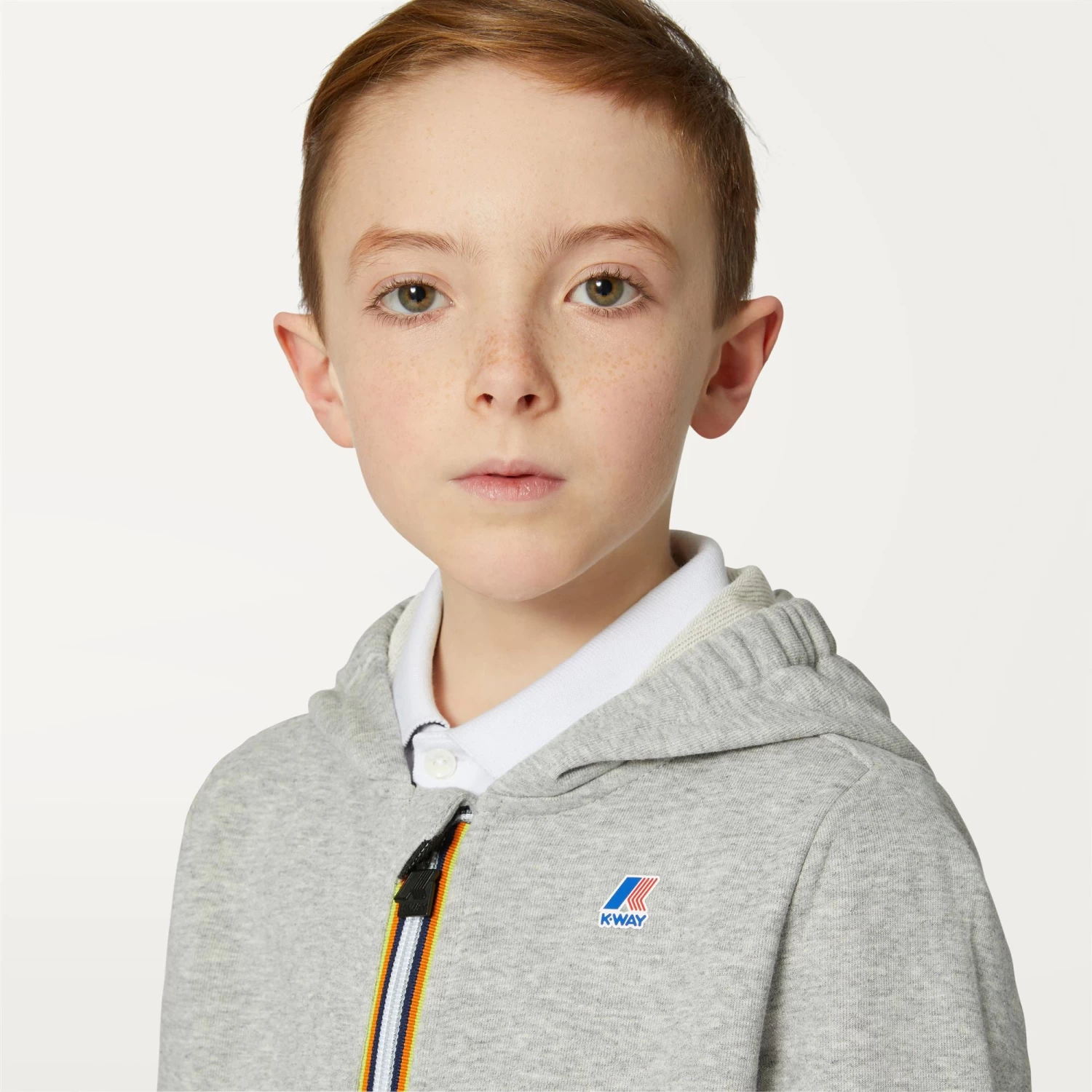 P. LE VRAI ARNEL POLY COTTON - Fleece - Jacket - Kid Unisex - LT GREY MEL - immagine 2