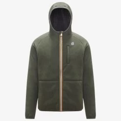 BEAU ST FUR BONDED - Fleece - Jacket - Unisex - GREEN BLACKISH- GREY SMK