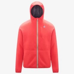 BEAU ST FUR BONDED - Fleece - Jacket - Unisex - RED- GREY SMK
