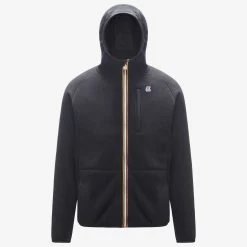 BEAU ST FUR BONDED - Fleece - Jacket - Unisex - BLACK PURE-GREY SMOKED