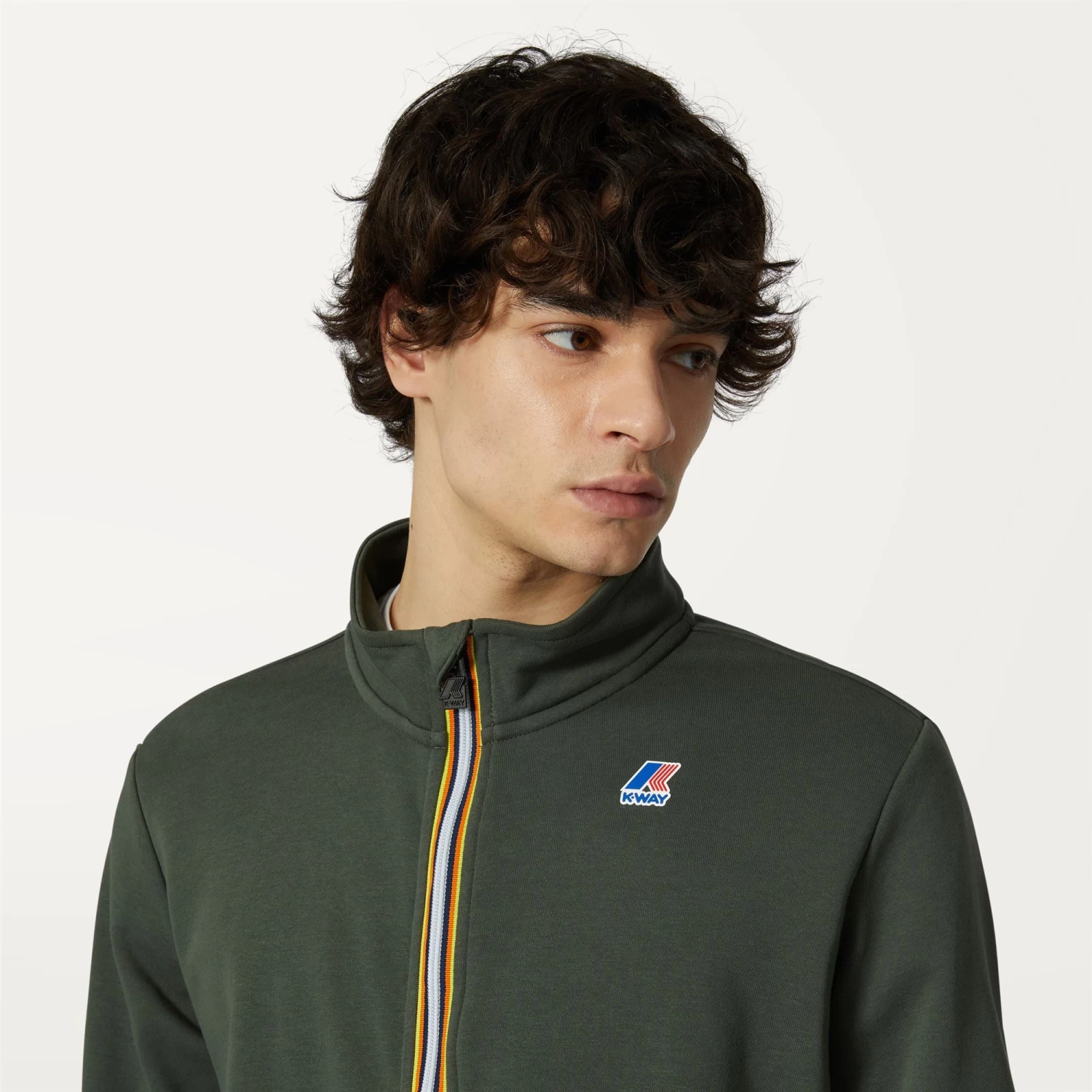 AUGUR POLY COTTON - Fleece - Jacket - Unisex - GREEN BLACKISH - immagine 2