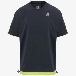 LE VRAI SERILLE NYLON PC - T-ShirtsTop - T-Shirt - Unisex - BLUE DEPTH-GREEN CELERY