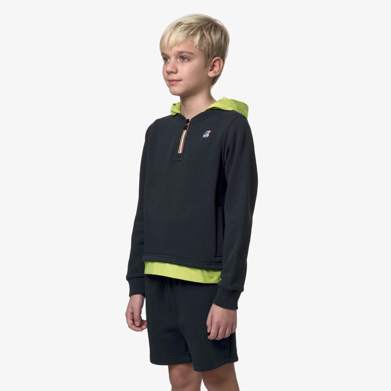 P. LE VRAI DONAT NYLON PC - Fleece - Jumper - Boy - BLUE DEPTH-GREEN CELERY - immagine 4