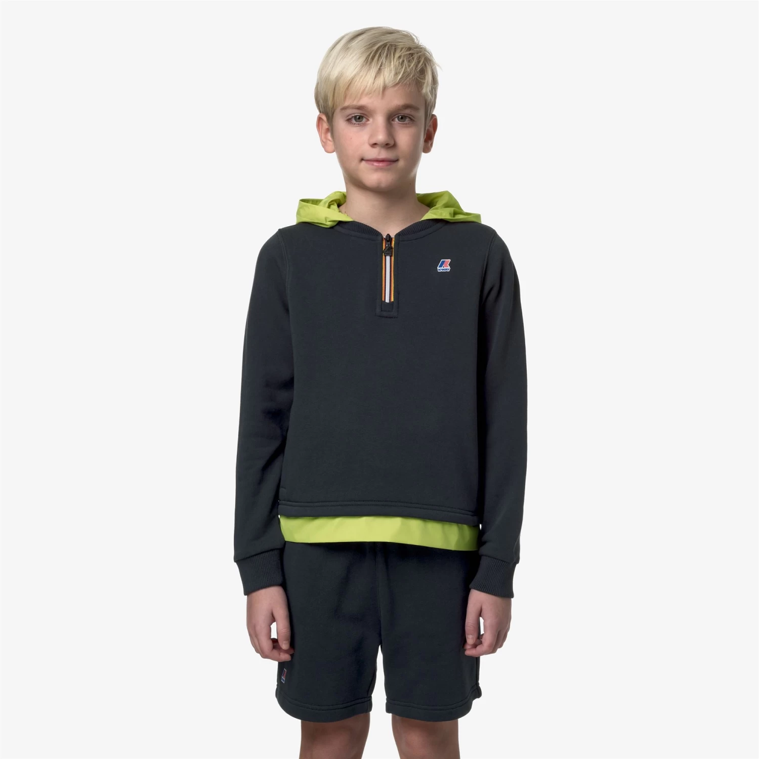 P. LE VRAI DONAT NYLON PC - Fleece - Jumper - Boy - BLUE DEPTH-GREEN CELERY - immagine 3