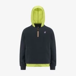 P. LE VRAI DONAT NYLON PC - Fleece - Jumper - Boy - BLUE DEPTH-GREEN CELERY