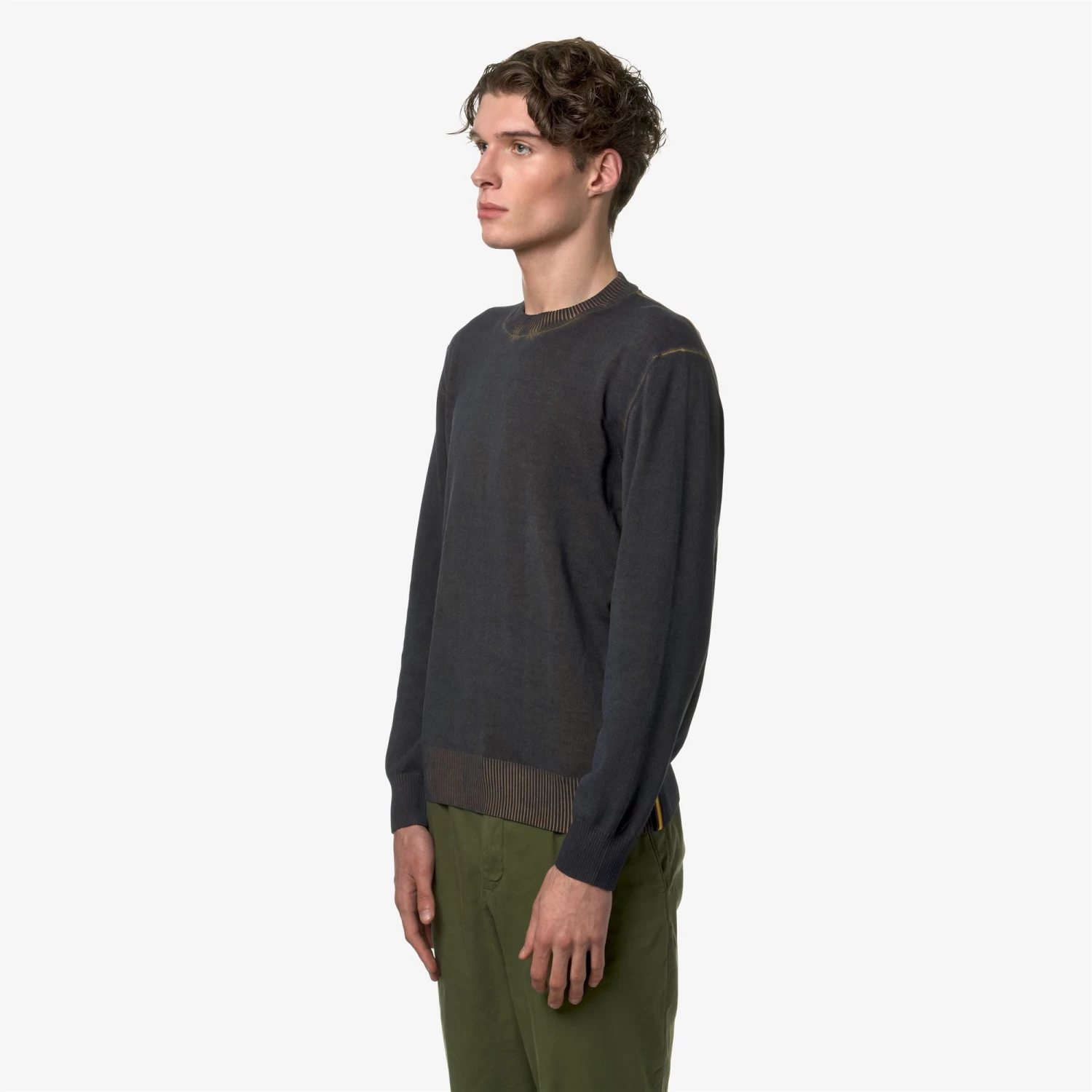 BROU - KNITWEAR - PullOver - Man - BLUE I-BROWN C - immagine 4