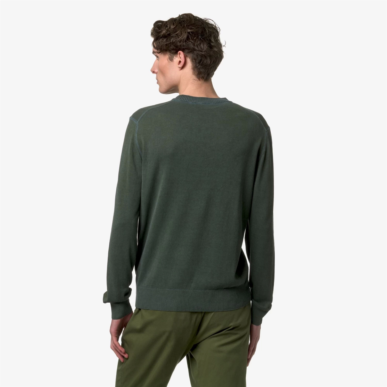 BROU - KNITWEAR - PullOver - Man - GREEN A-BLUE I - immagine 5