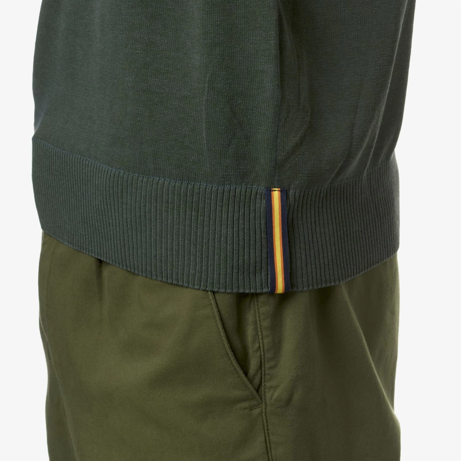 BROU - KNITWEAR - PullOver - Man - GREEN A-BLUE I - immagine 2