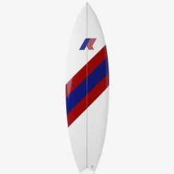 Vague - Board - Surfboard - Unisex - WHITE-DIAGONAL STRIPE KWAY COLOR