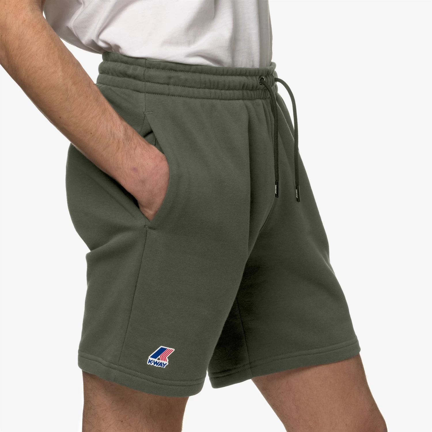 LE VRAI DORIAN POLY COTTON - Shorts - SportShorts - Unisex - GREEN BLACKISH - immagine 2