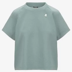 GUENDALINE LIGHT SPACER - T-ShirtsTop - T-Shirt - Woman - GREEN MOLD