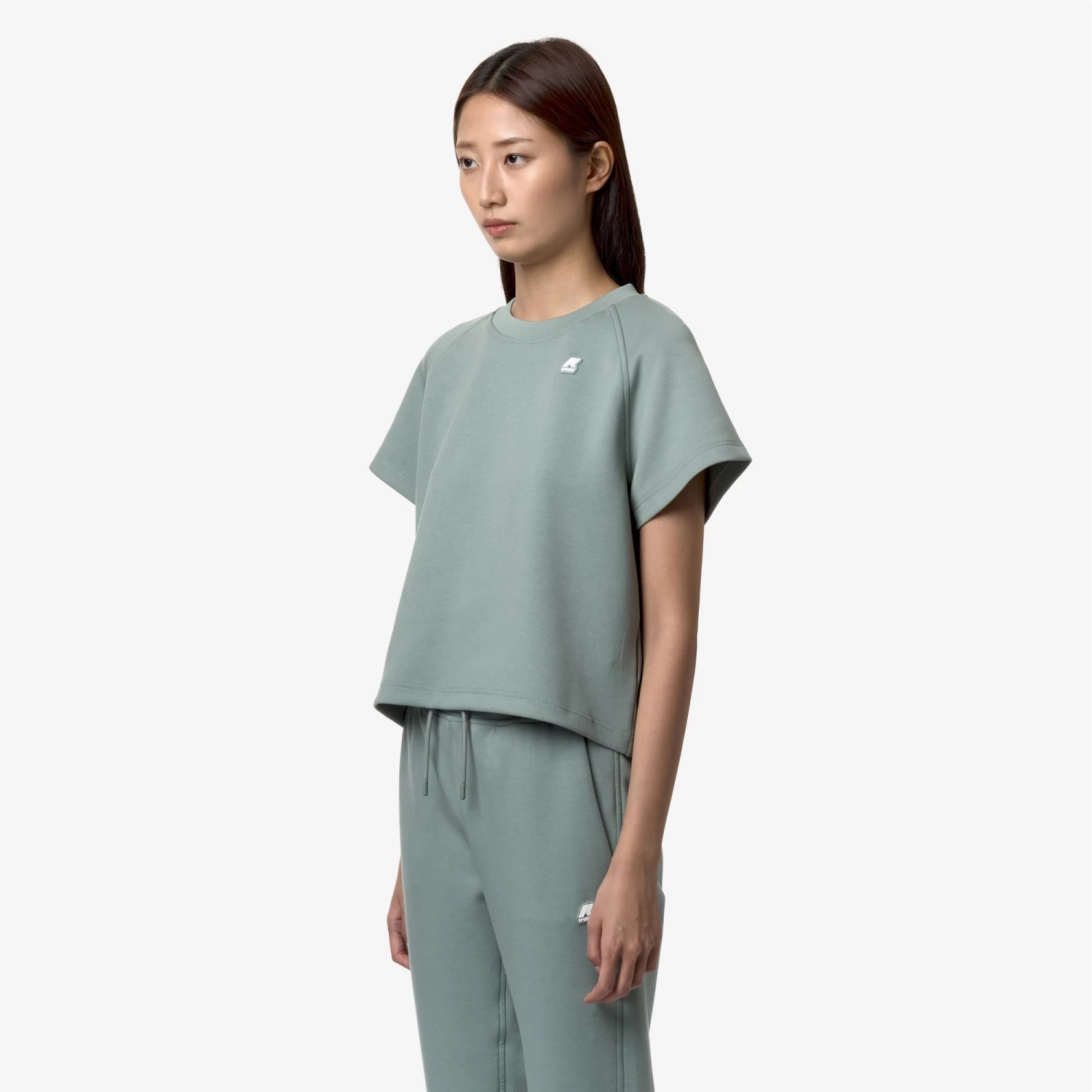 GUENDALINE LIGHT SPACER - T-ShirtsTop - T-Shirt - Woman - GREEN MOLD - immagine 4