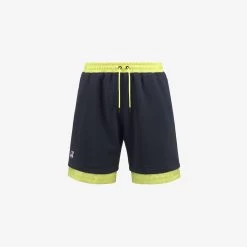 LE VRAI NESTOR NYLON PC - Shorts - SportShorts - Unisex - BLUE DEPTH-GREEN CELERY