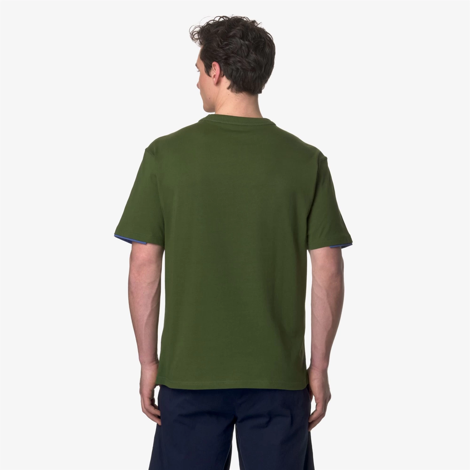 FANTOME CONTRAST POCKETS - T-ShirtsTop - T-Shirt - Man - GREEN CYPRESS-BLUE FIORD-ORANGE MD - immagine 3