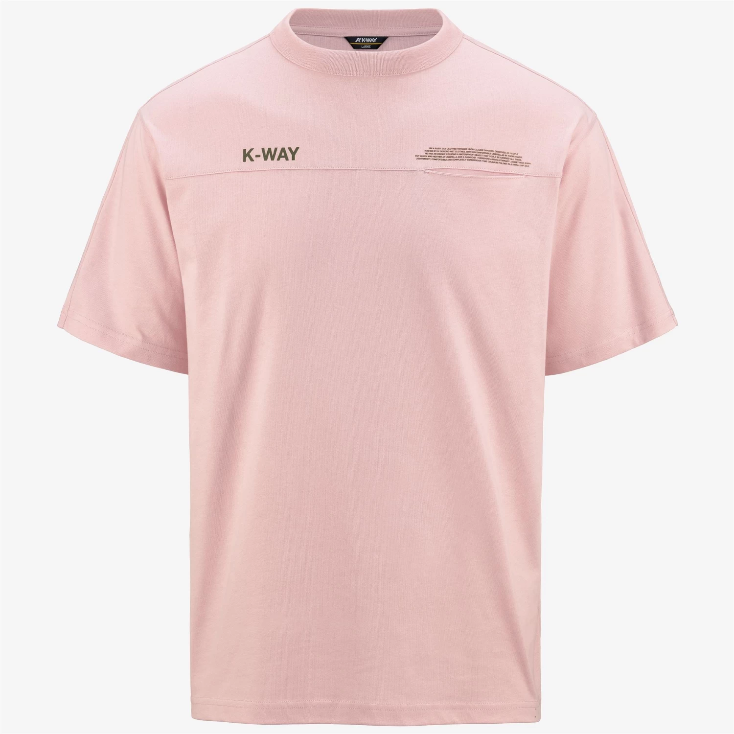 FANTOME LETTERING - POCKET - T-ShirtsTop - T-Shirt - Man - PINK ASH-GREEN CYPRESS