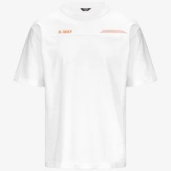 FANTOME LETTERING - POCKET - T-ShirtsTop - T-Shirt - Man - WHITE-ORANGE MD