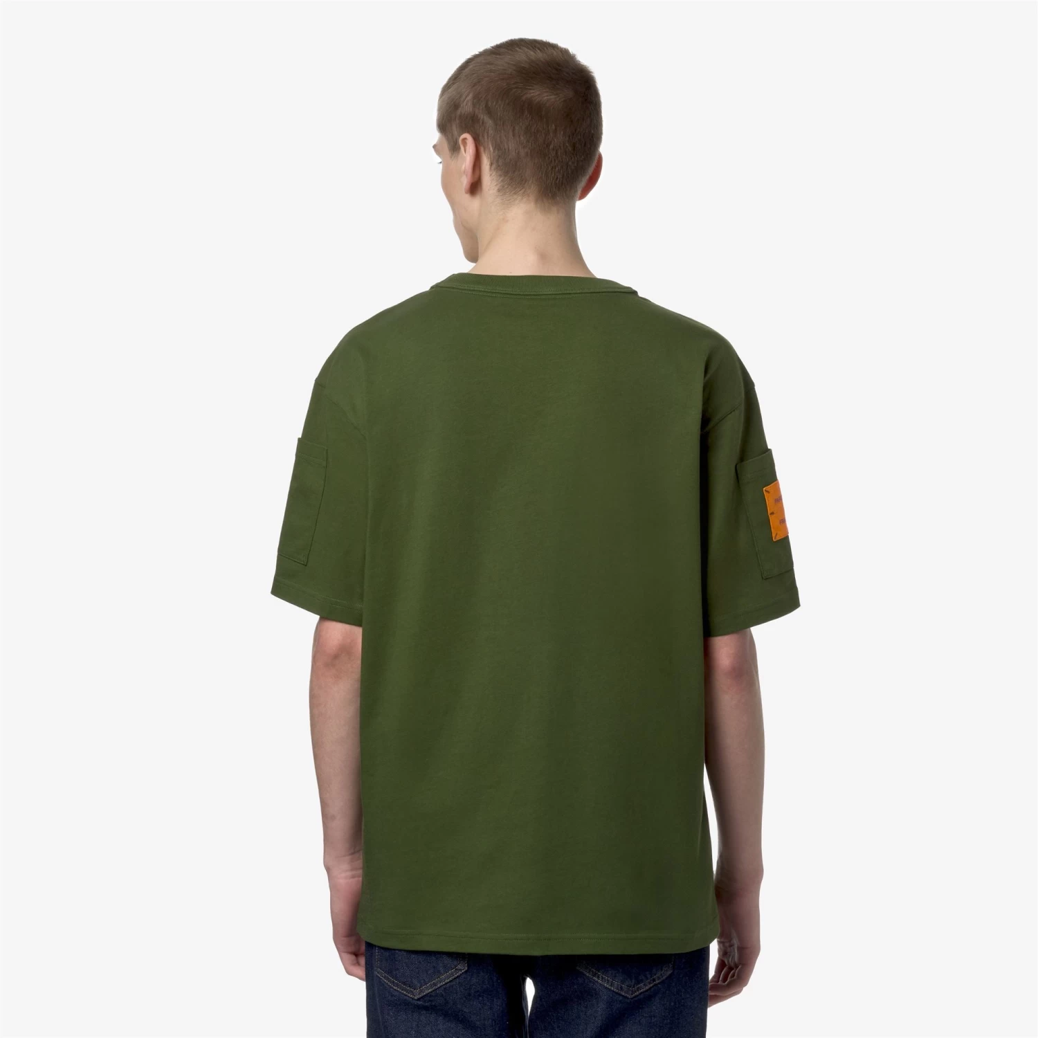 FANTOME SLEEVE POCKET - T-ShirtsTop - T-Shirt - Man - GREEN CYPRESS-ORANGE MD - immagine 5