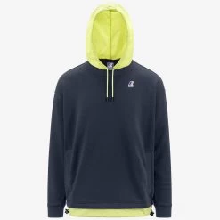 LE VRAI DONATIEN NYLON PC - Fleece - Jumper - Unisex - BLUE DEPTH-GREEN CELERY