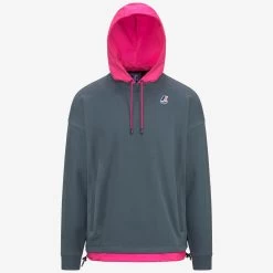 LE VRAI DONATIEN NYLON PC - Fleece - Jumper - Unisex - GREY EVEREST-PINK INTENSE
