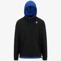 LE VRAI DONATIEN NYLON PC - Fleece - Jumper - Unisex - BLACK PURE-BLUE ROYAL MARINE