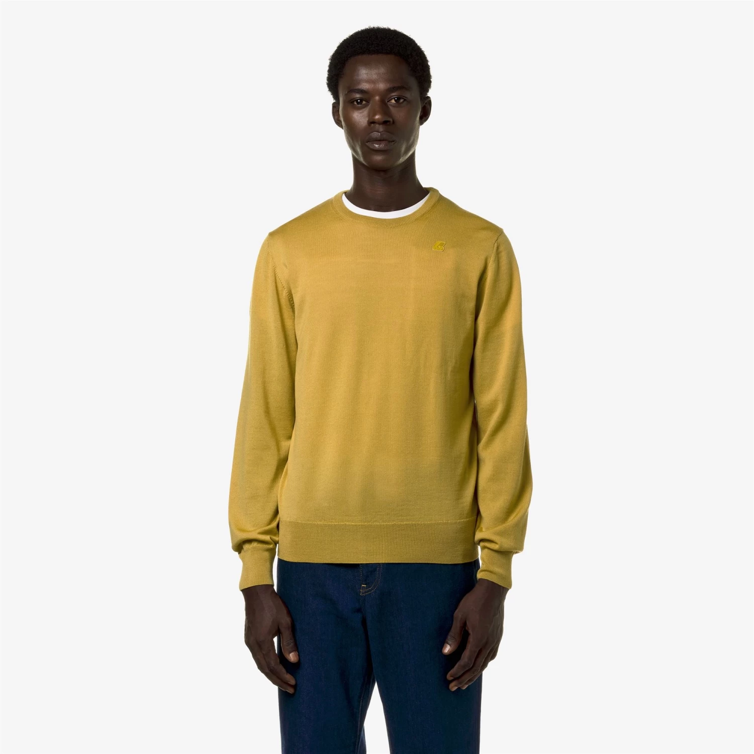 SEBASTIEN MERINO - Knitwear - PullOver - Man - YELLOW ZAFFERANO - immagine 3
