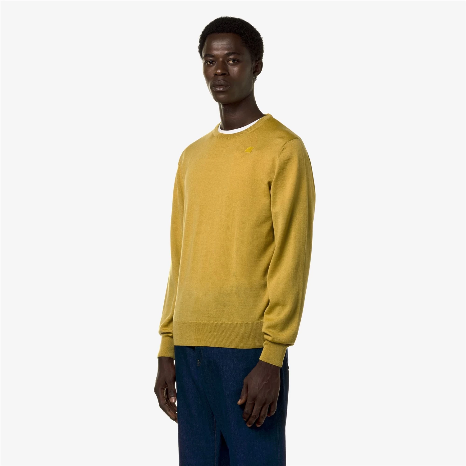 SEBASTIEN MERINO - Knitwear - PullOver - Man - YELLOW ZAFFERANO - immagine 4