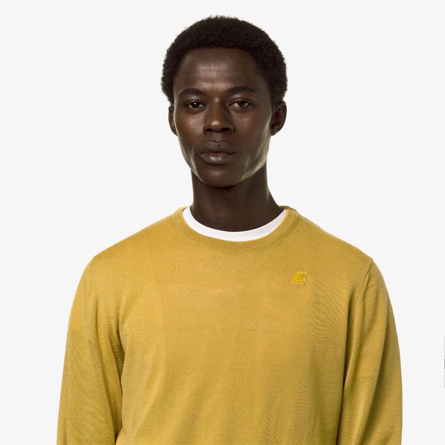 SEBASTIEN MERINO - Knitwear - PullOver - Man - YELLOW ZAFFERANO - immagine 2