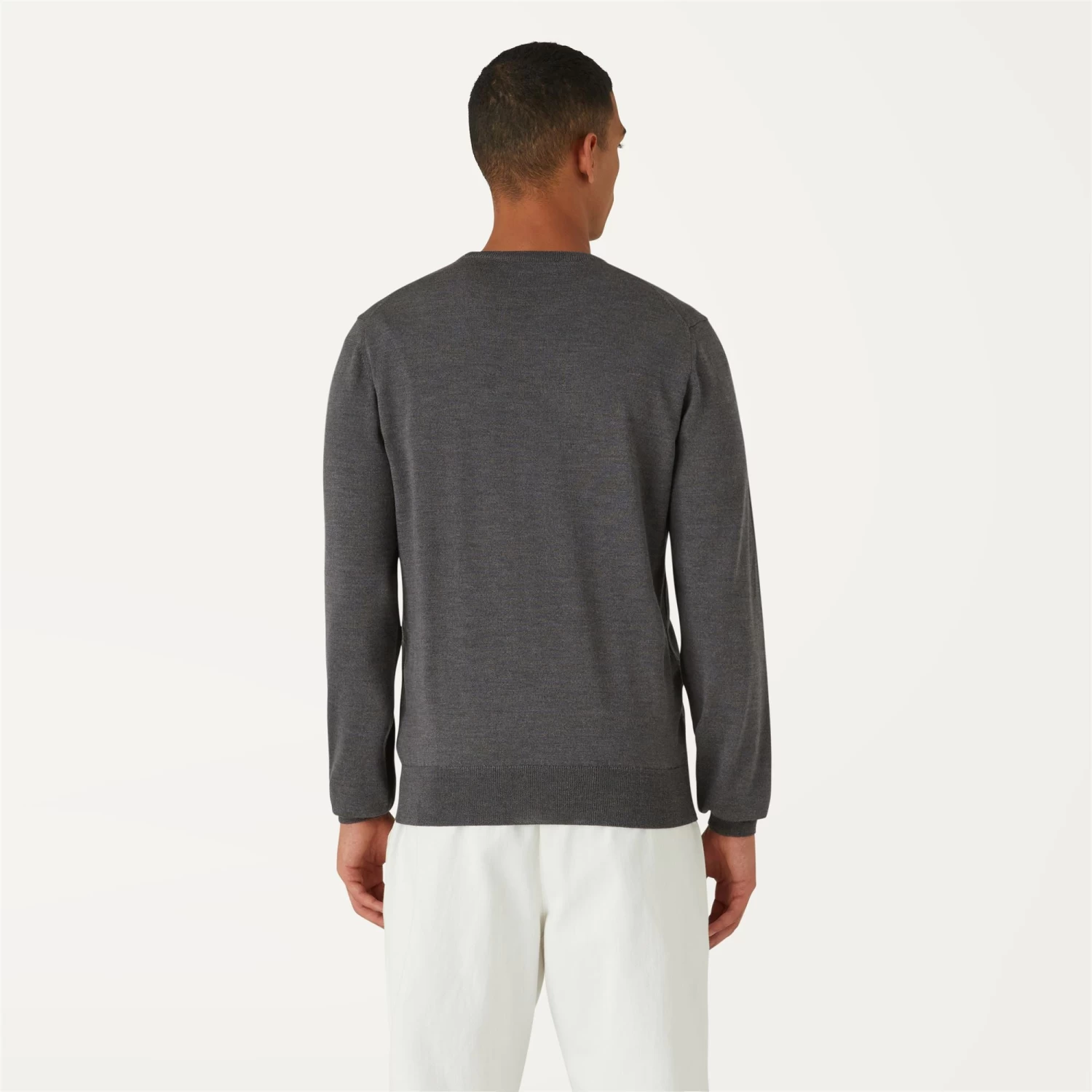 SEBASTIEN MERINO - Knitwear - PullOver - Man - GREY MD MEL - immagine 5
