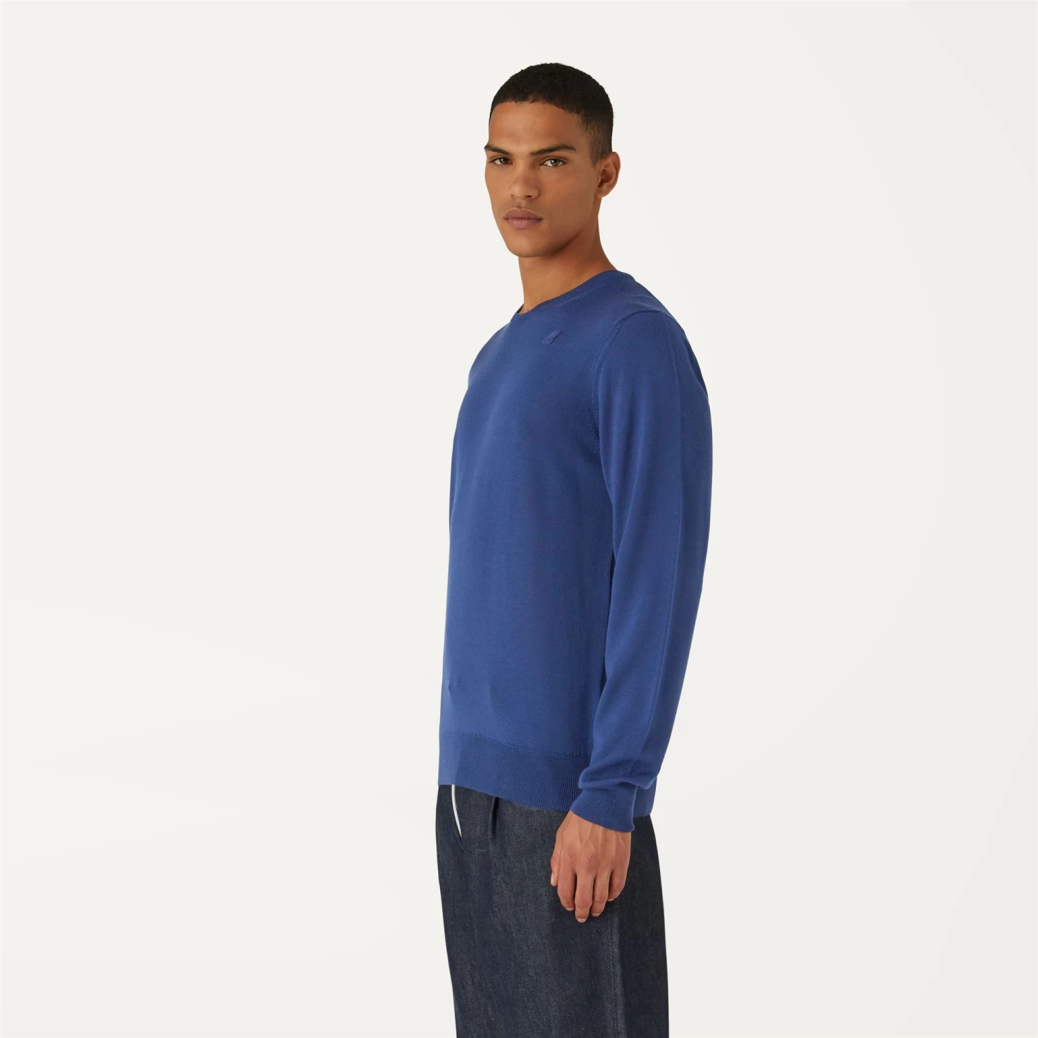 SEBASTIEN MERINO - Knitwear - PullOver - Man - BLUE MEDIEVAL - immagine 4