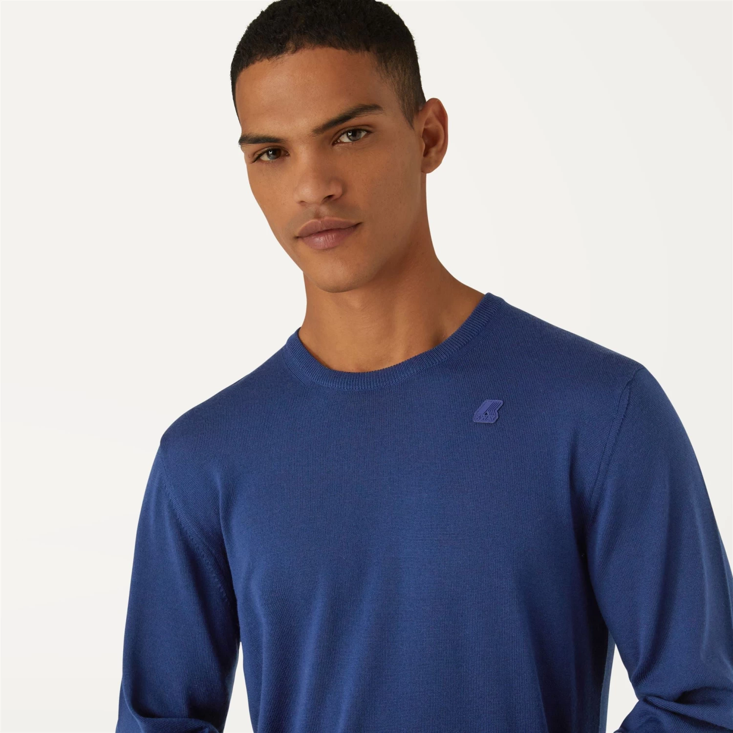 SEBASTIEN MERINO - Knitwear - PullOver - Man - BLUE MEDIEVAL - immagine 2