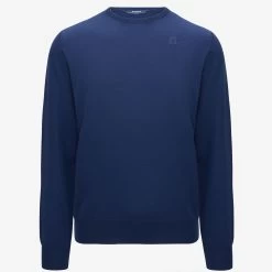 SEBASTIEN MERINO - Knitwear - PullOver - Man - BLUE MEDIEVAL