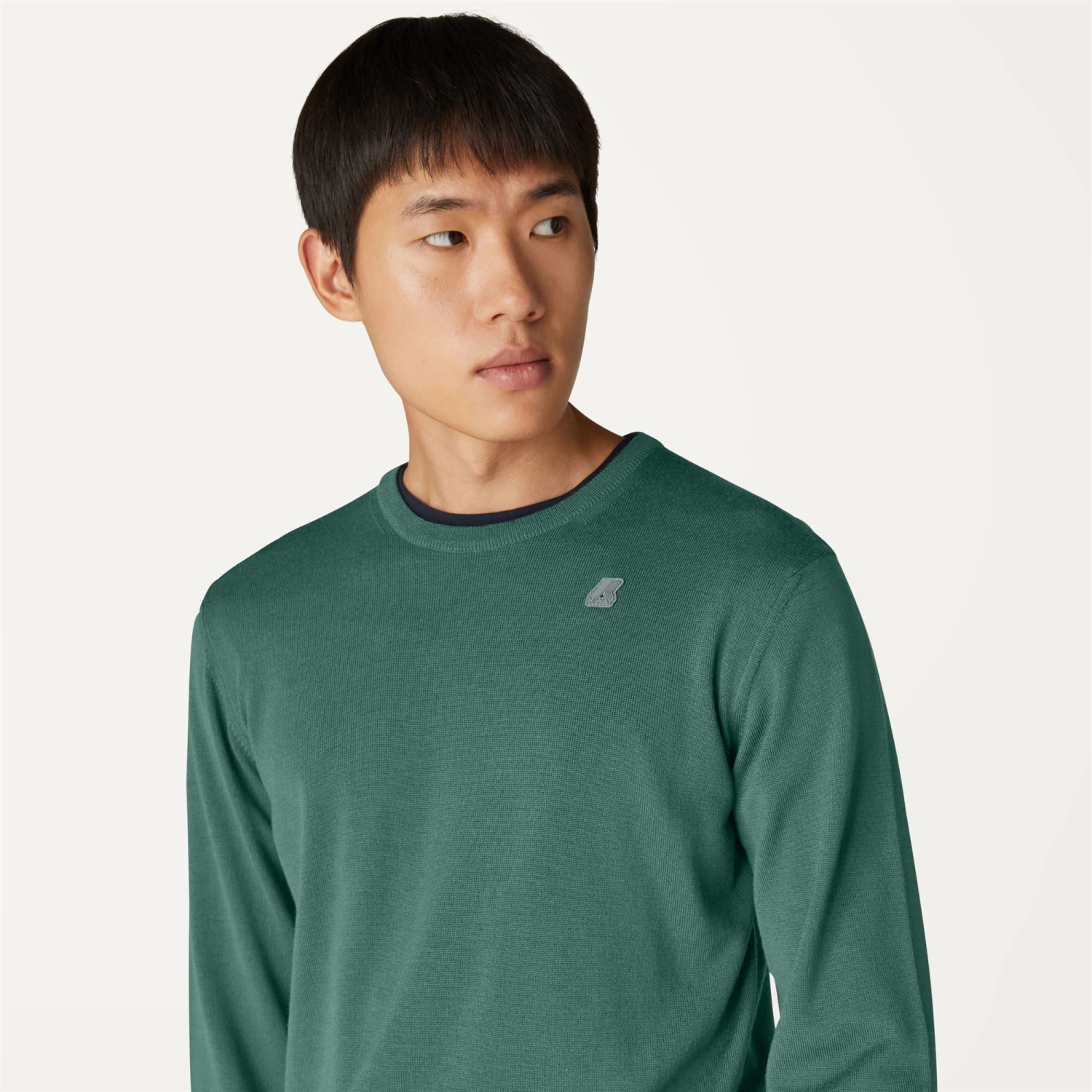 SEBASTIEN MERINO - Knitwear - PullOver - Man - GREEN LAUREL - immagine 2