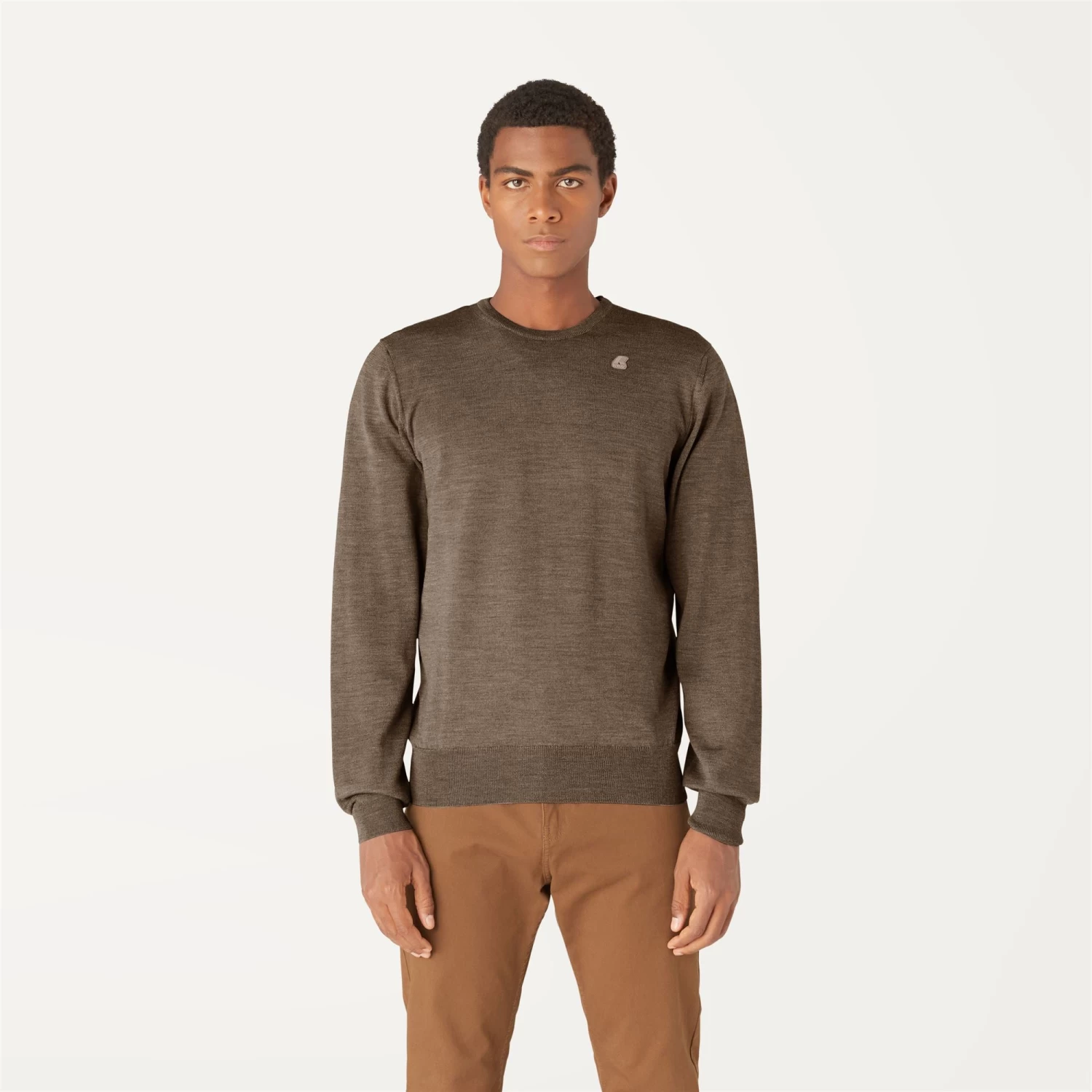 SEBASTIEN MERINO - Knitwear - PullOver - Man - BEIGE TAUPE - immagine 4