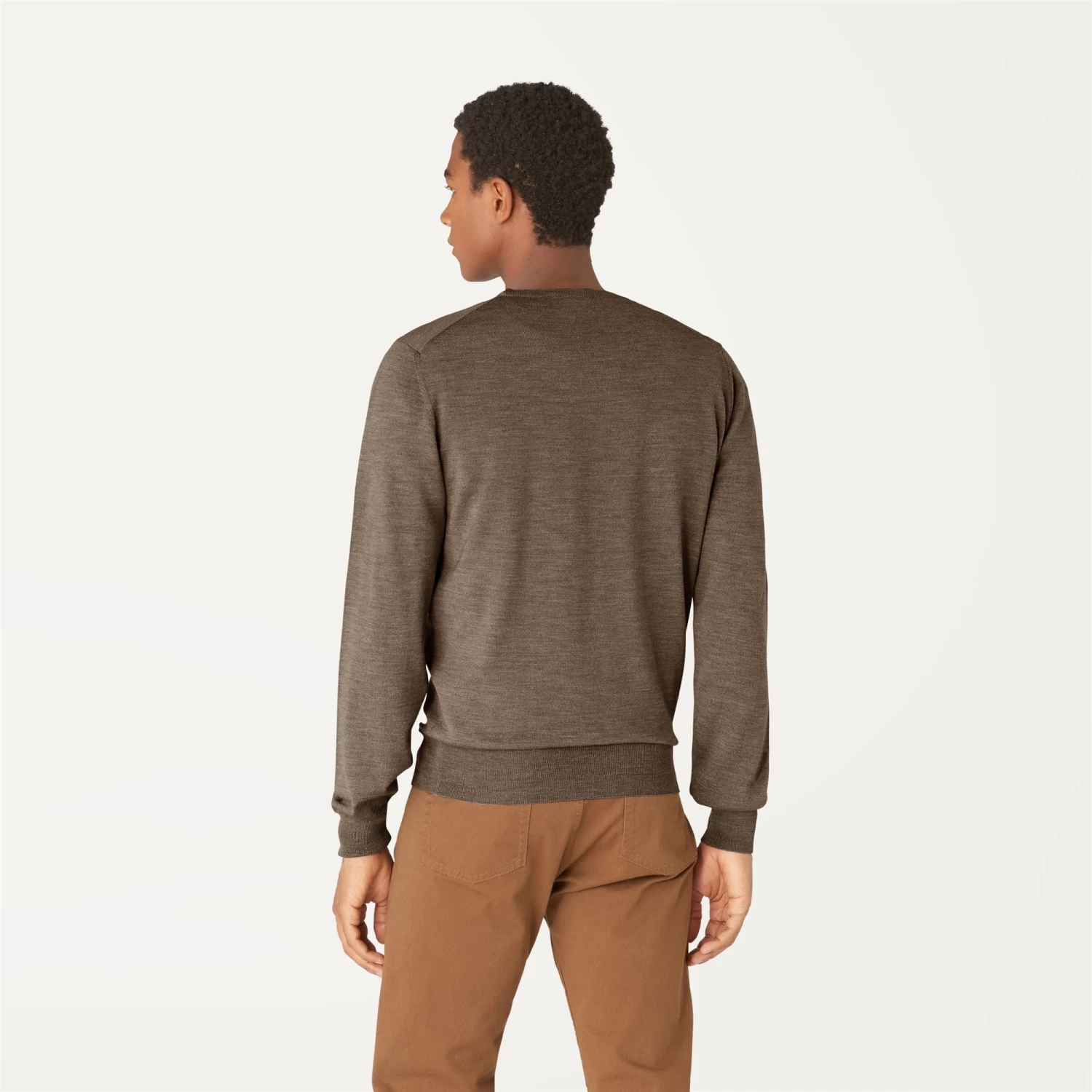 SEBASTIEN MERINO - Knitwear - PullOver - Man - BEIGE TAUPE - immagine 6