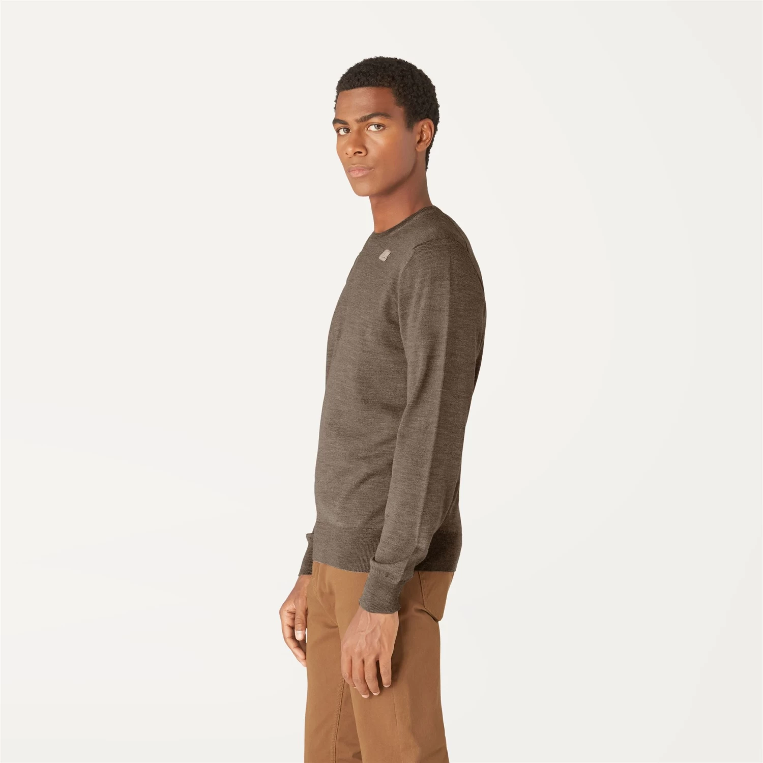 SEBASTIEN MERINO - Knitwear - PullOver - Man - BEIGE TAUPE - immagine 5