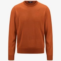 SEBASTIEN MERINO - Knitwear - PullOver - Man - ORANGE PUMPKIN