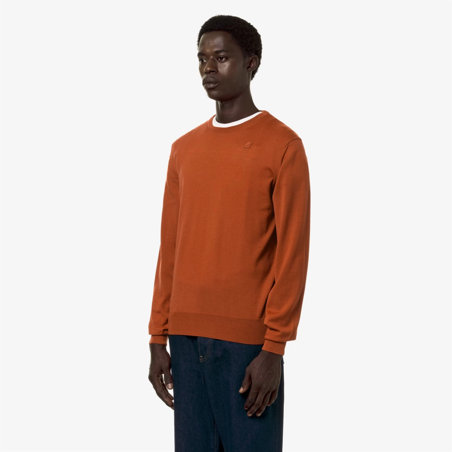 SEBASTIEN MERINO - Knitwear - PullOver - Man - ORANGE PUMPKIN - immagine 4
