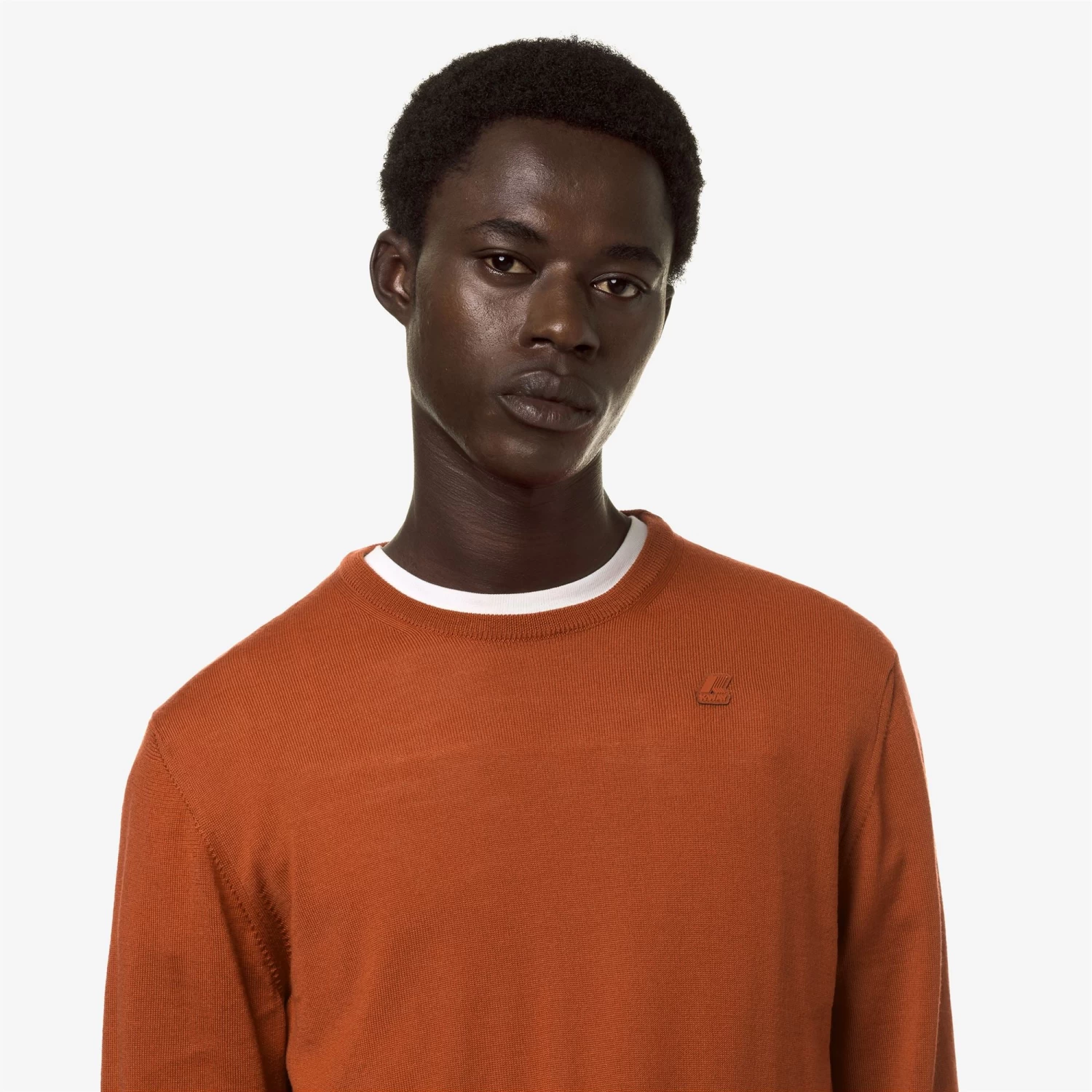 SEBASTIEN MERINO - Knitwear - PullOver - Man - ORANGE PUMPKIN - immagine 2