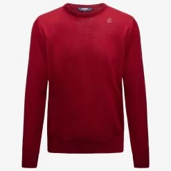 SEBASTIEN MERINO - KNITWEAR - PullOver - Man - RED DK TOMATO