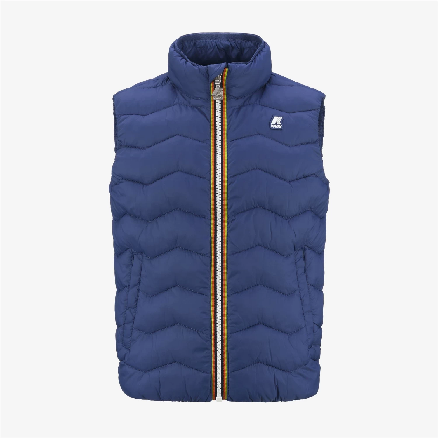 P. VALEN QUILTED WARM - Jackets - Vest - Boy - BLUE FIORD