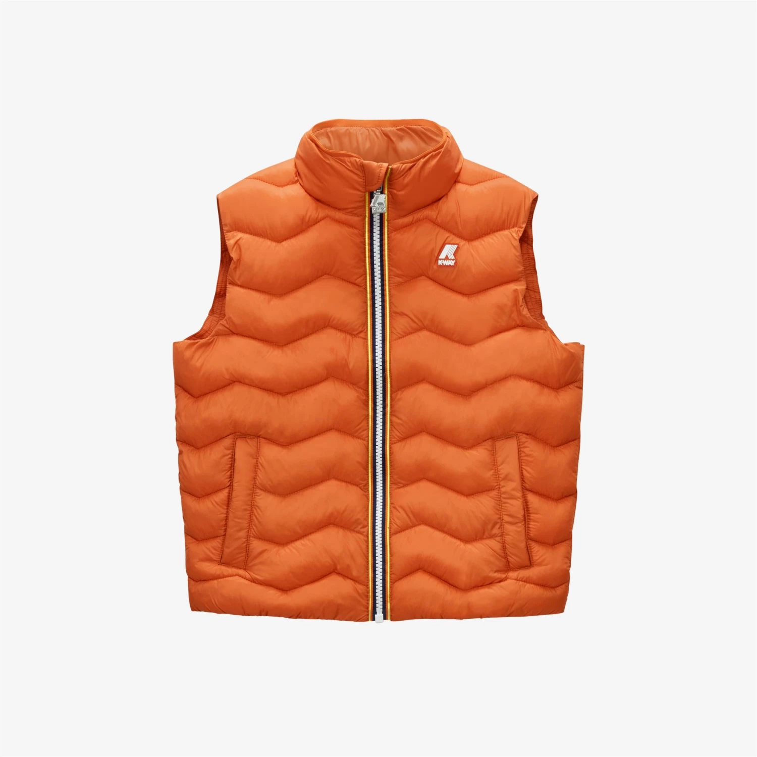P. VALEN QUILTED WARM - Jackets - Vest - Boy - ORANGE COPPER