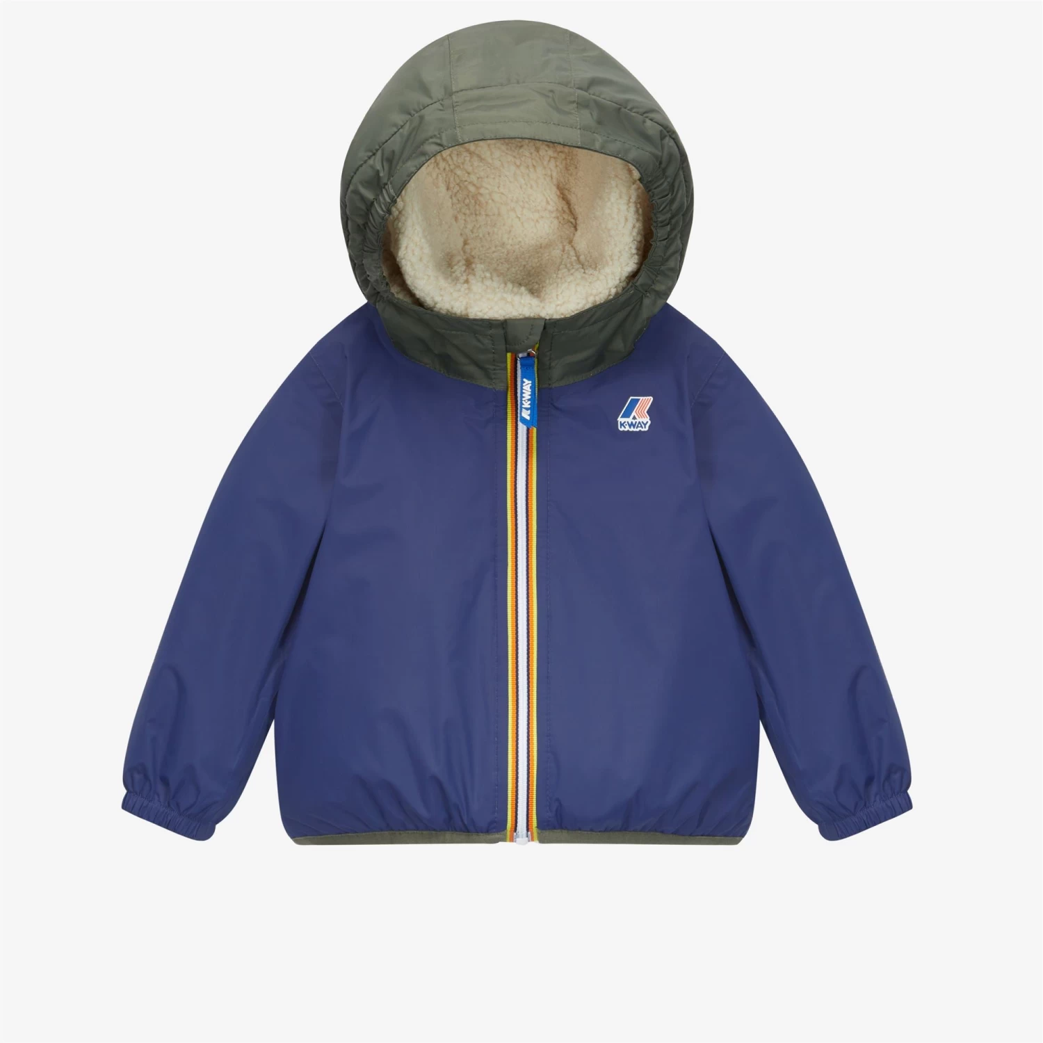 E. LE VRAI 3.0CLAUDINE ORSETTO - Jackets - Mid - Kid Unisex - ECRU-GREEN B-BLUE M