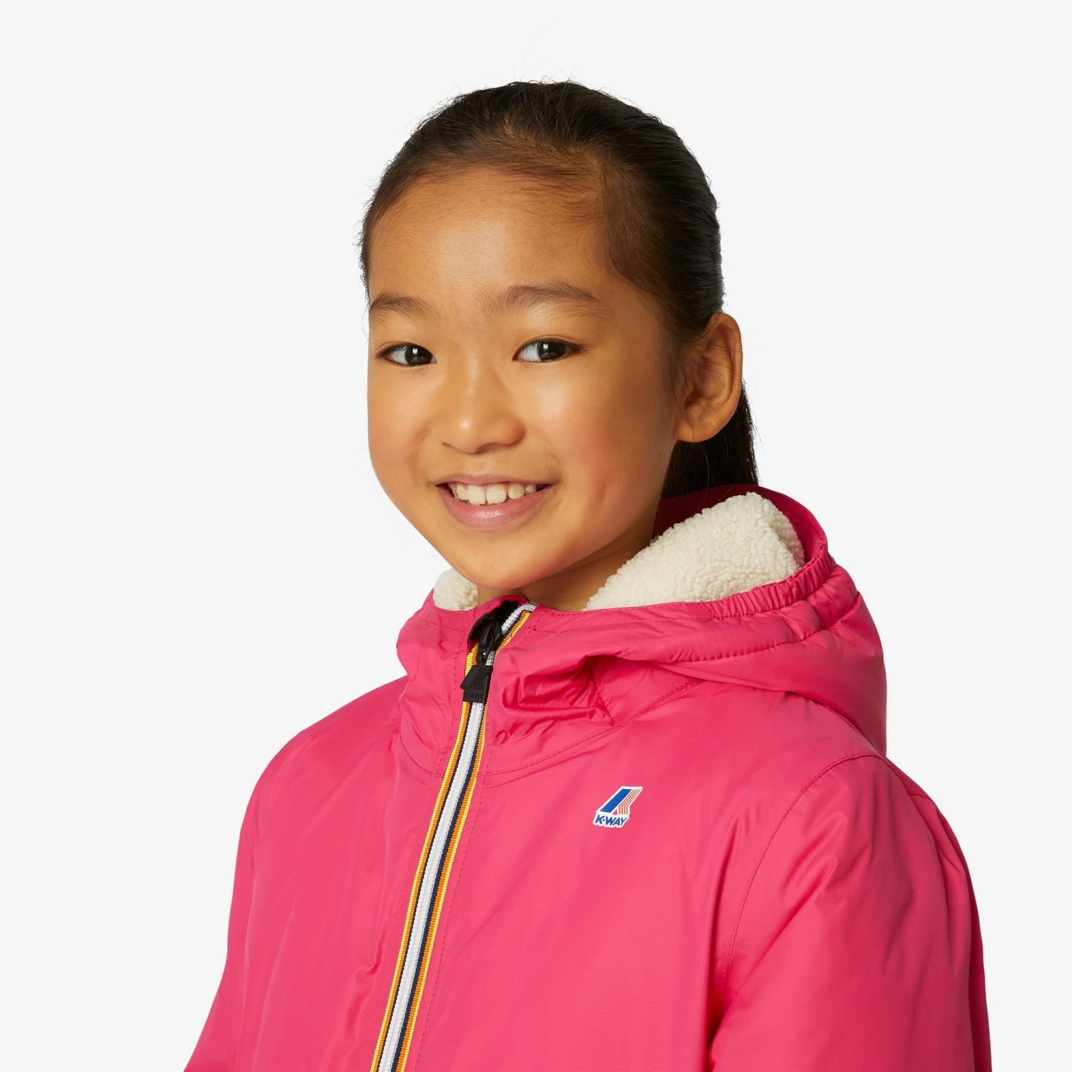 P. LE VRAI 3.0 CLAUDE ORSETTO - Jackets - Mid - Kid Unisex - ECRU-FUCHSIA MAGENTA - immagine 2