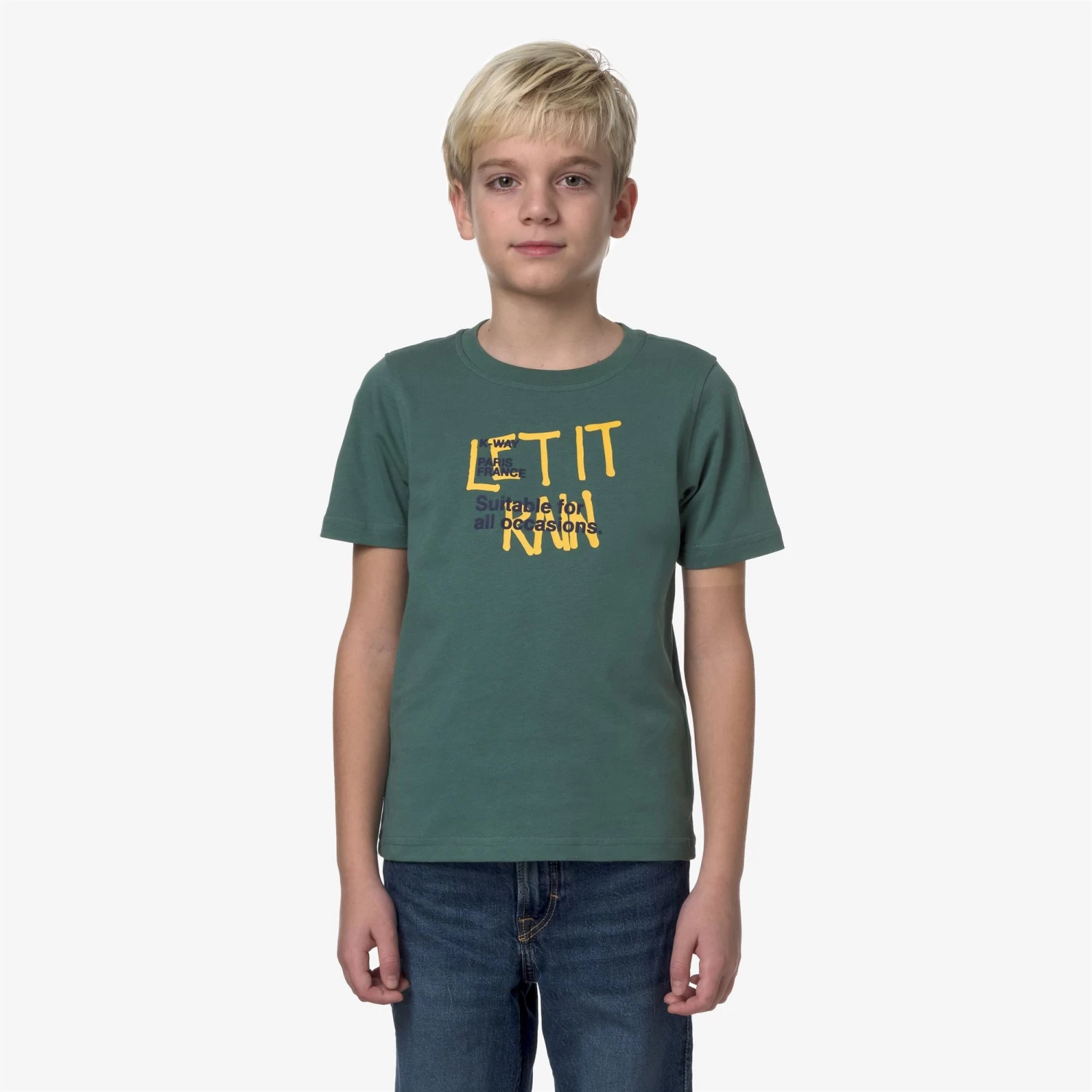 P. ODOM LET IT RAIN - T-ShirtsTop - T-Shirt - Boy - GREEN PALM - immagine 3