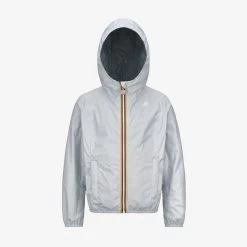 P. LILY PLUS.2 REVERSIBLE - Jackets - Short - Girl - GREY S-GREEN P