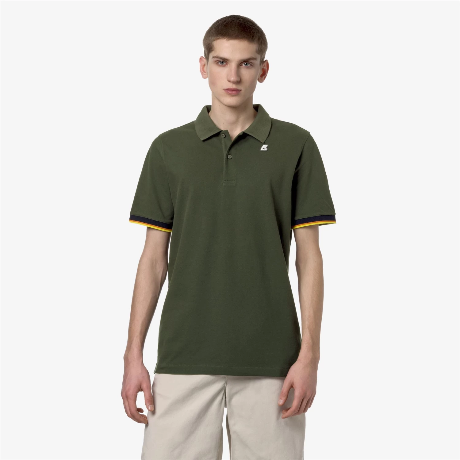 VINCENT - Polo Shirts - Polo - Man - GREEN CYPRESS - immagine 3