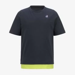 P. LE VRAI SERI NYLON PC - T-ShirtsTop - T-Shirt - Boy - BLUE DEPTH-GREEN CELERY