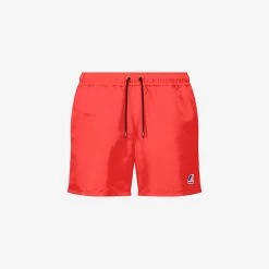 LE VRAI OLIVIER FLUO - Bathing Suits - Swimming Trunk - Man - RED PAPAVERO