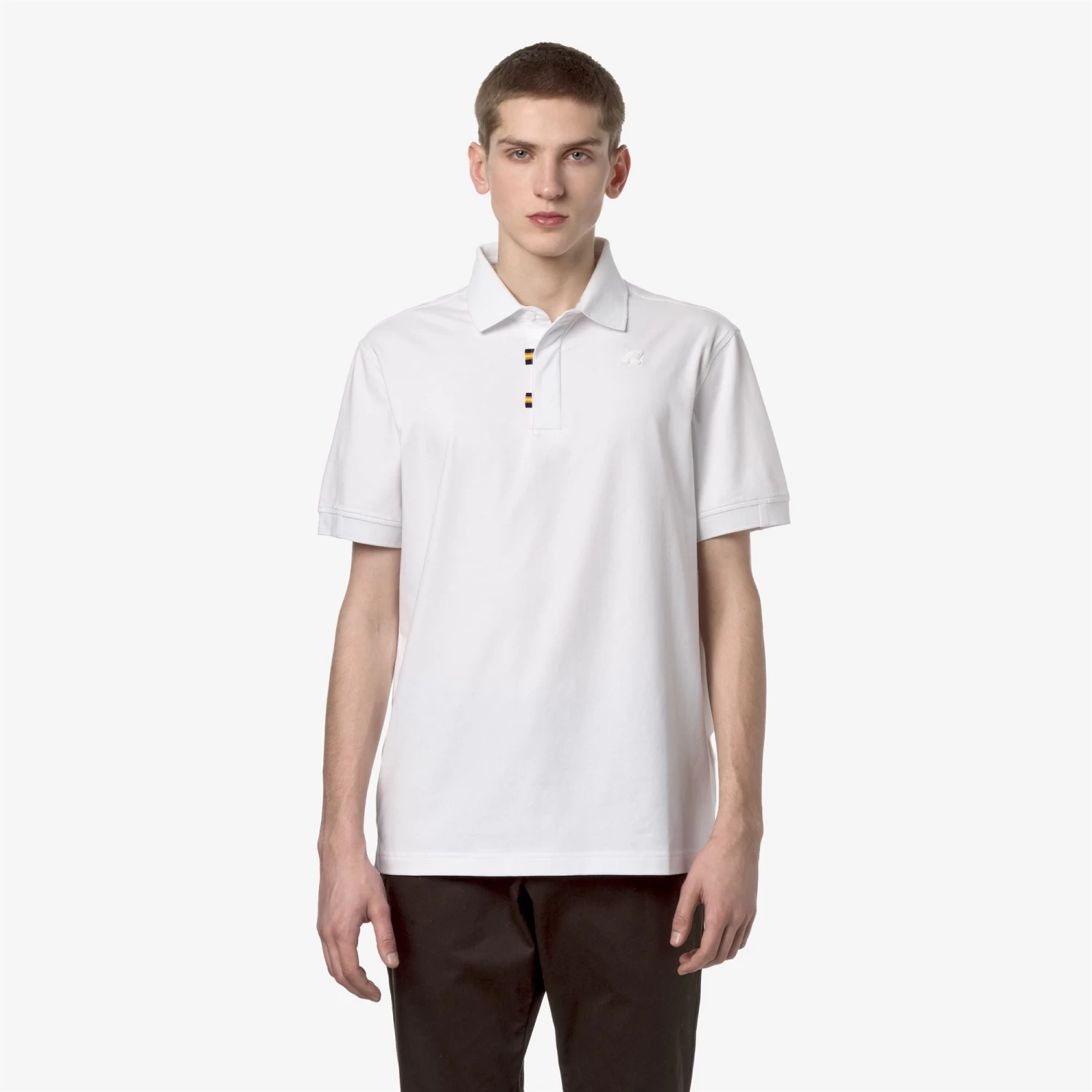 ALDERIC STRETCH JERSEY - Polo Shirts - Polo - Man - WHITE - immagine 3
