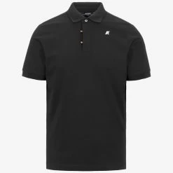 ALDERIC STRETCH JERSEY - Polo Shirts - Polo - Man - BLACK PURE